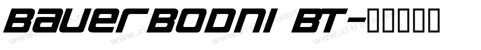 BauerBodni BT字体转换